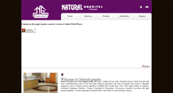 Desktop Screenshot of naturalgranite.co.in